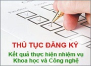 Đăng ký, lưu giữ kết quả thực hiện nhiệm vụ khoa học và công nghệ