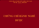 Hồ sơ đề nghị Điều chỉnh nội dung Chứng chỉ hành nghề dược